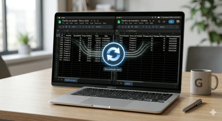Comparação e sincronização automática de dados entre duas planilhas de estoque usando script Python
